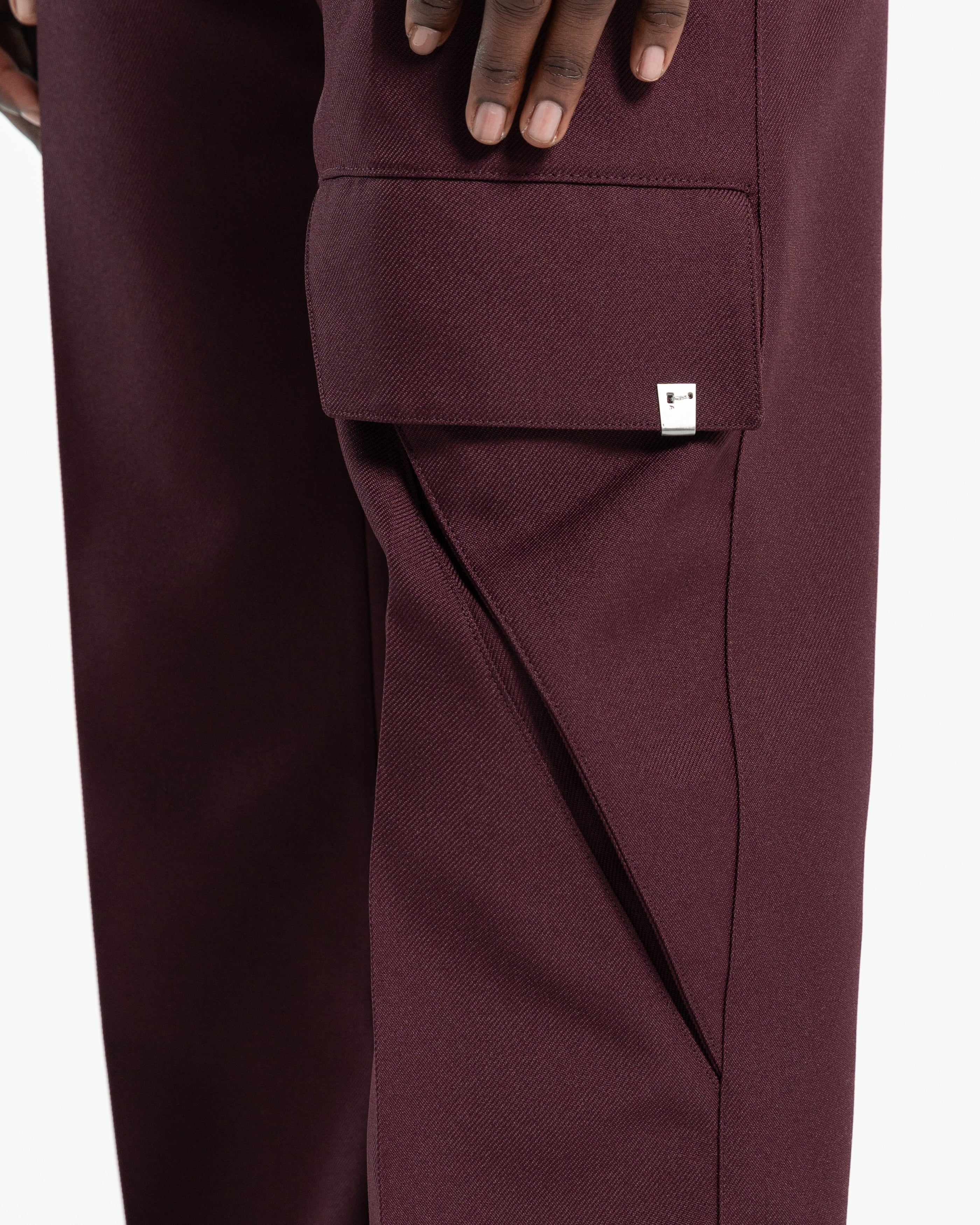 Formal Tailoring Pants 2 in Wine Red