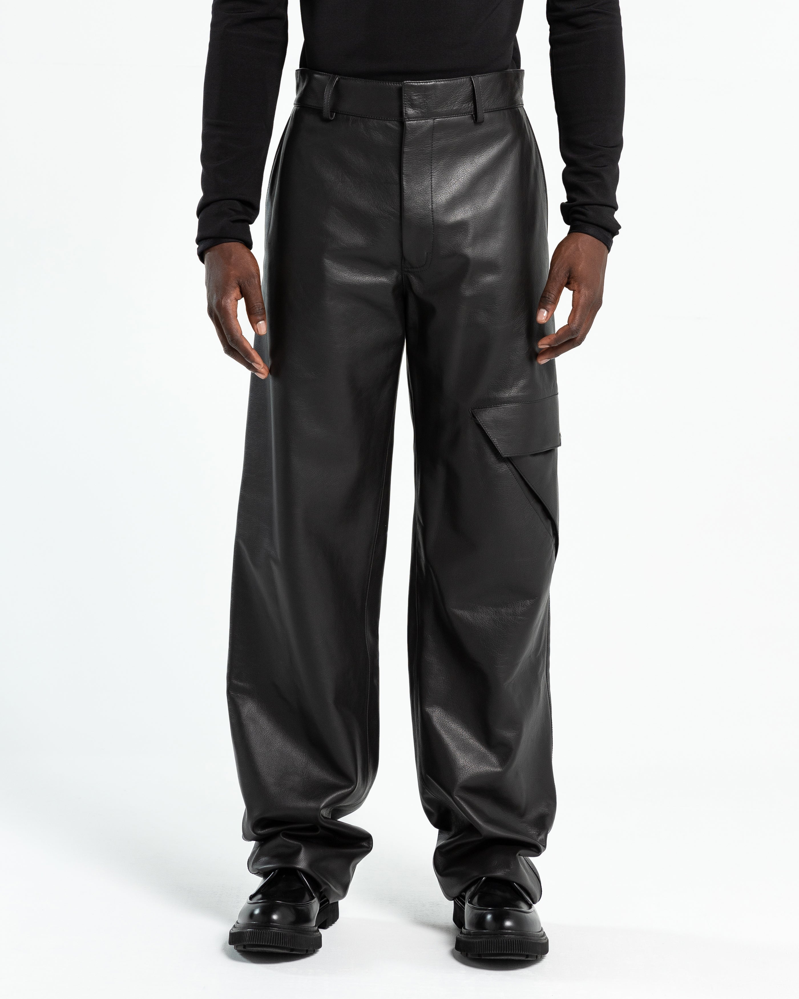 Special 70s issey Miyake leather pants - www.multimeshgroup.com