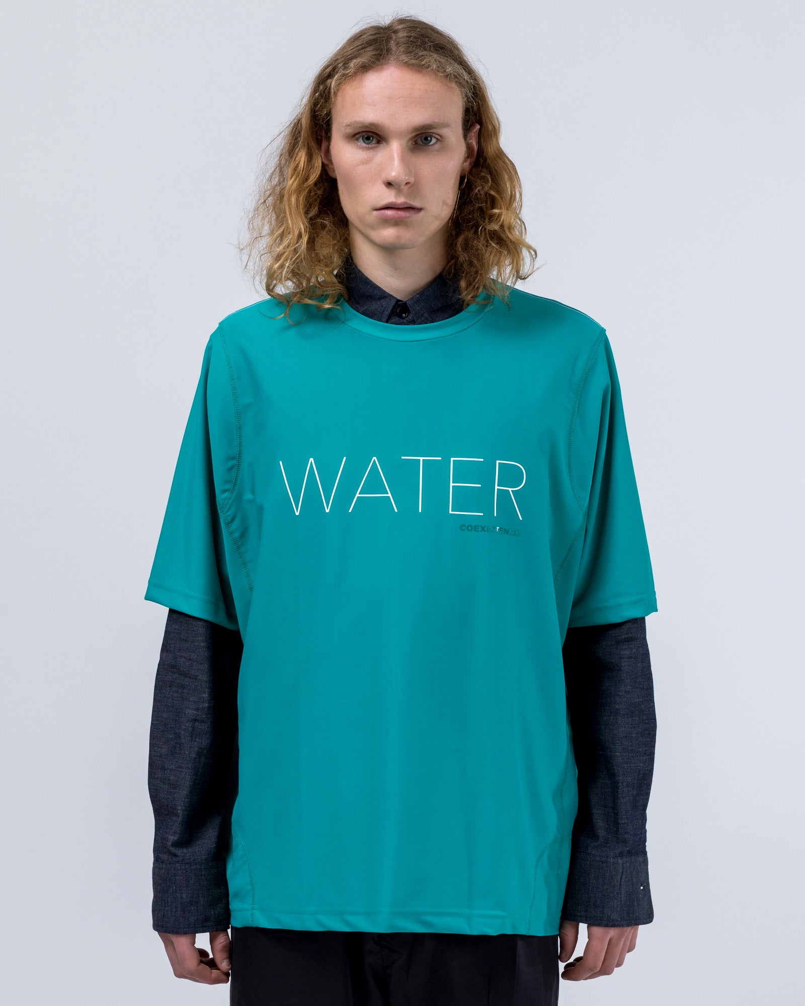 Water T-Shirt in Blue Green