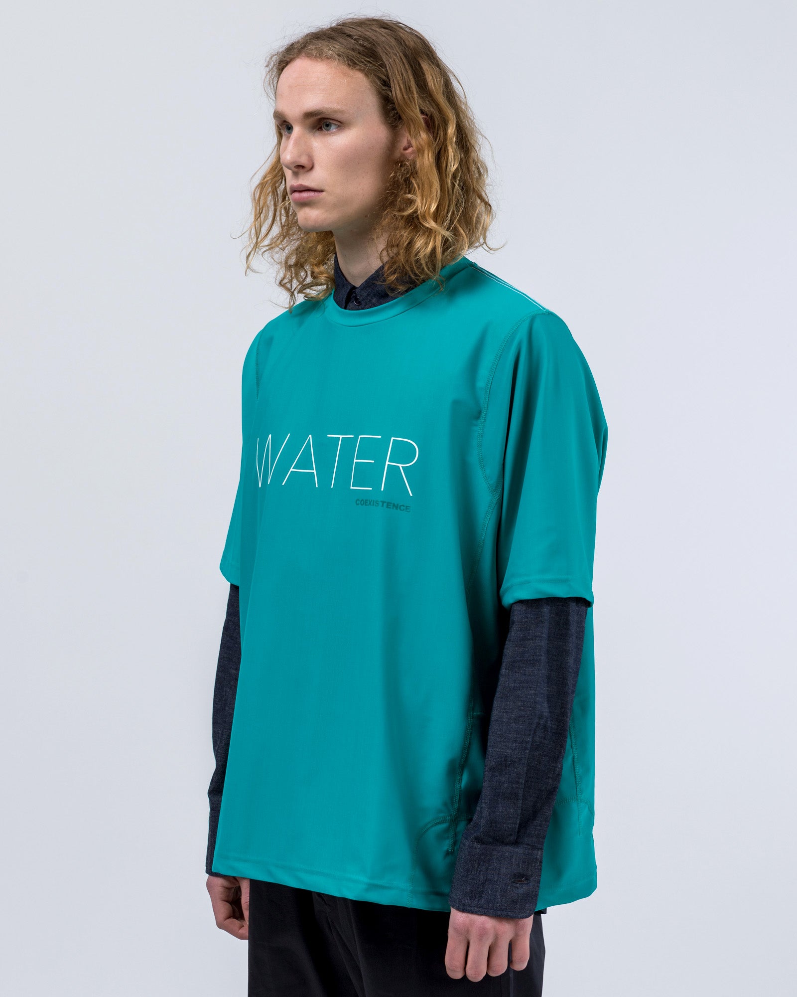 Water T-Shirt in Blue Green