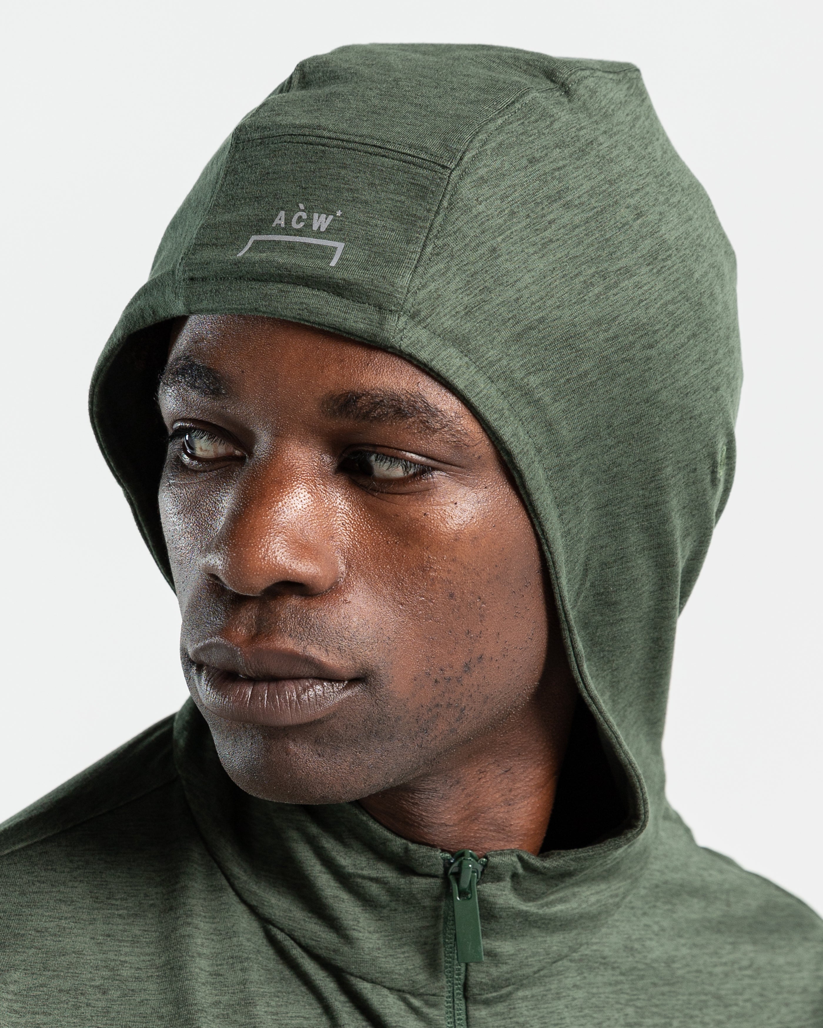 Body Map Track Top in Forest Green