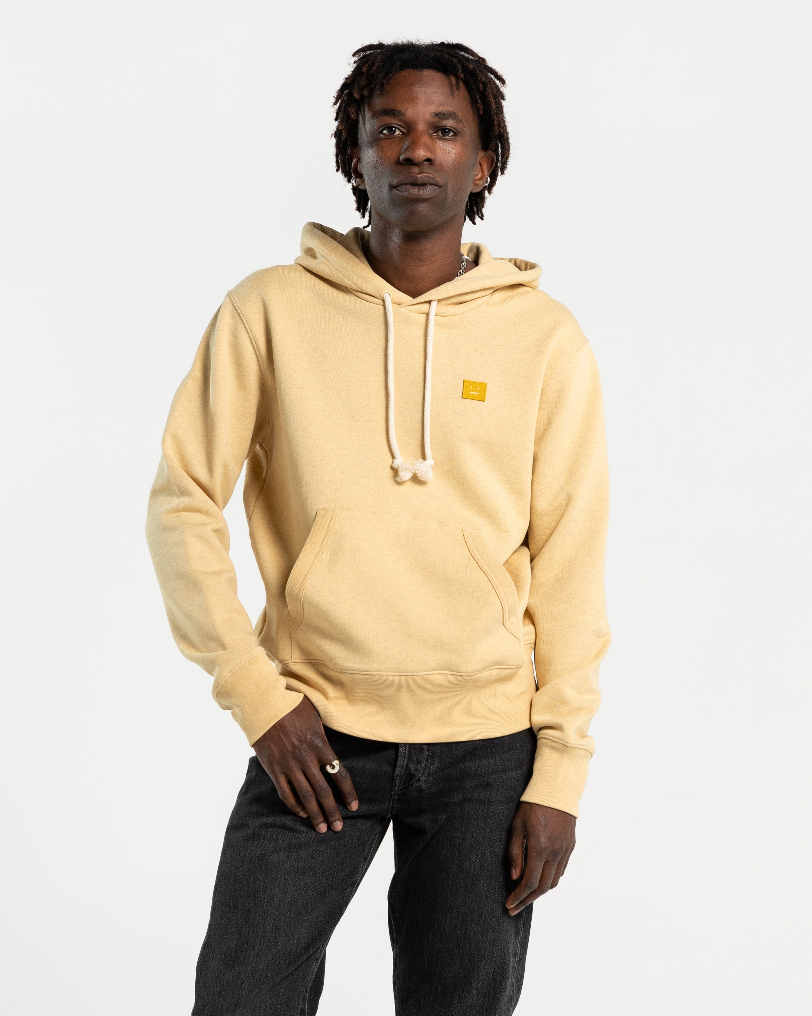 Hooded Sweatshirt in Pale Yellow