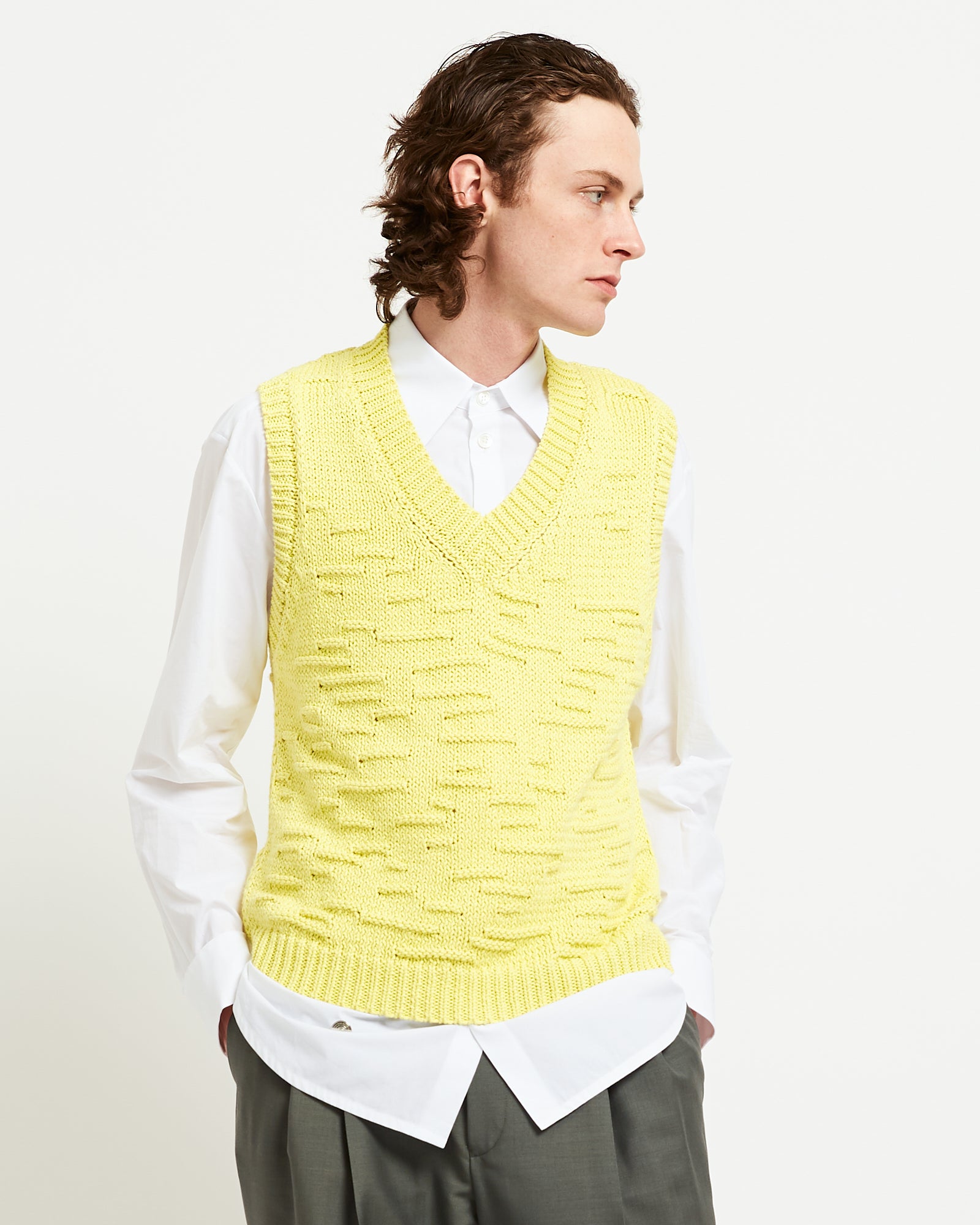 Namacheko Arno Vest in Mimosa Yellow