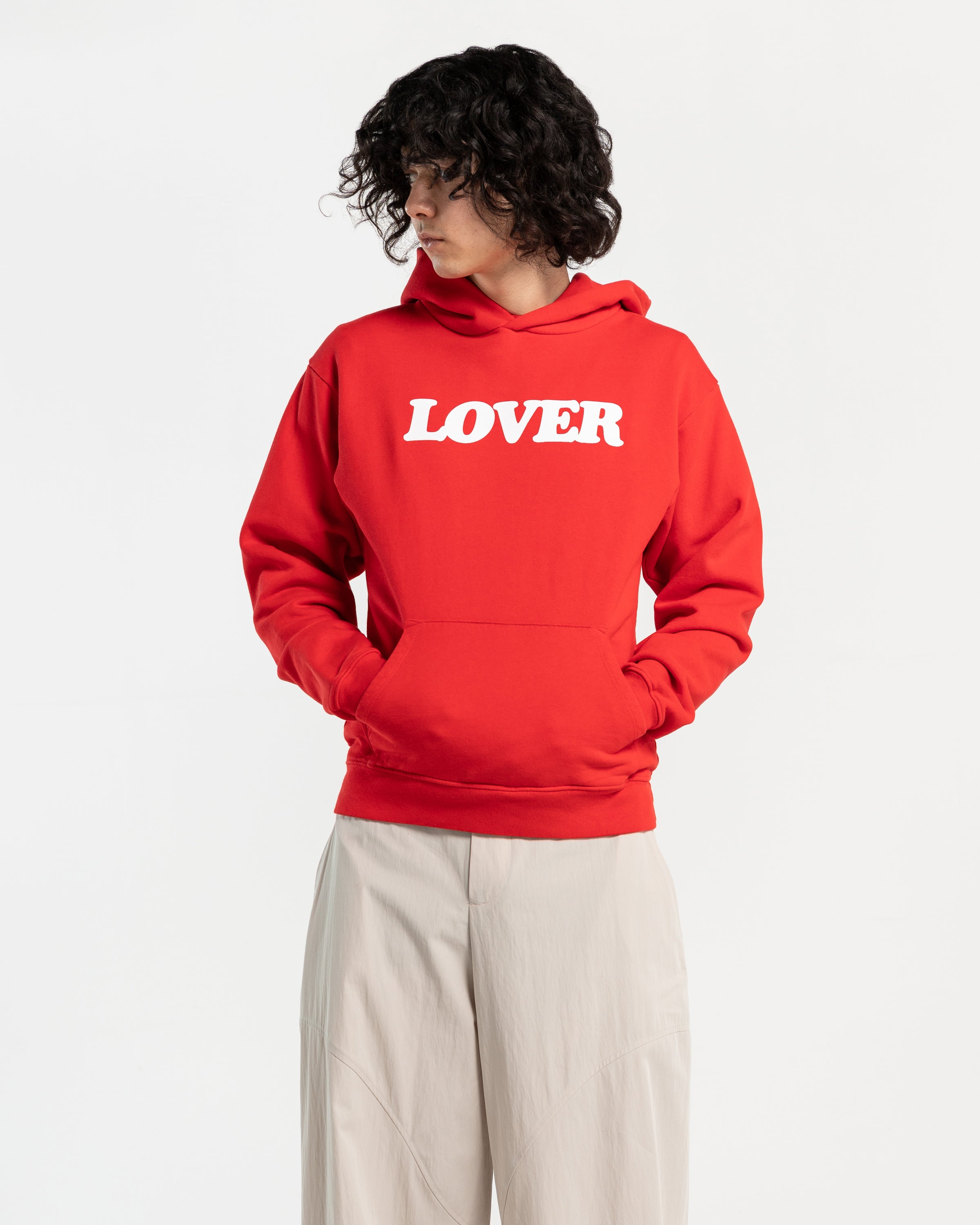 Lover 10th Anniversary Pullover Hoodie in Red