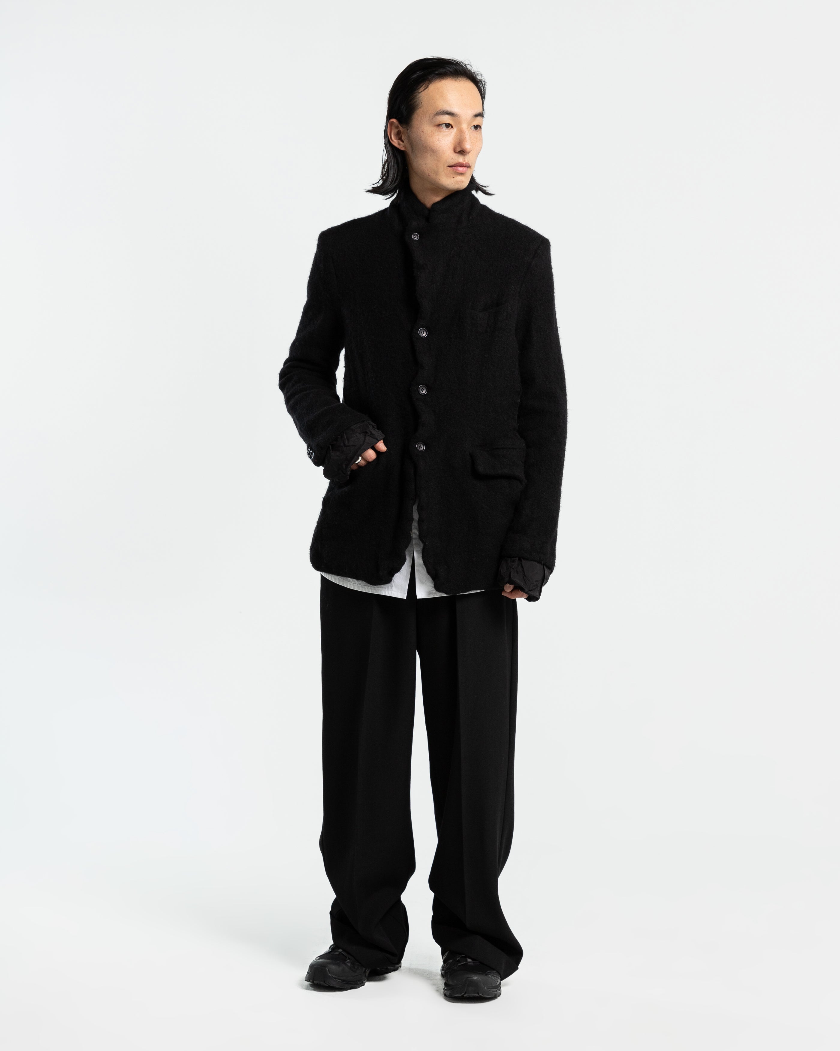 Slashed Suit Jacket in Black