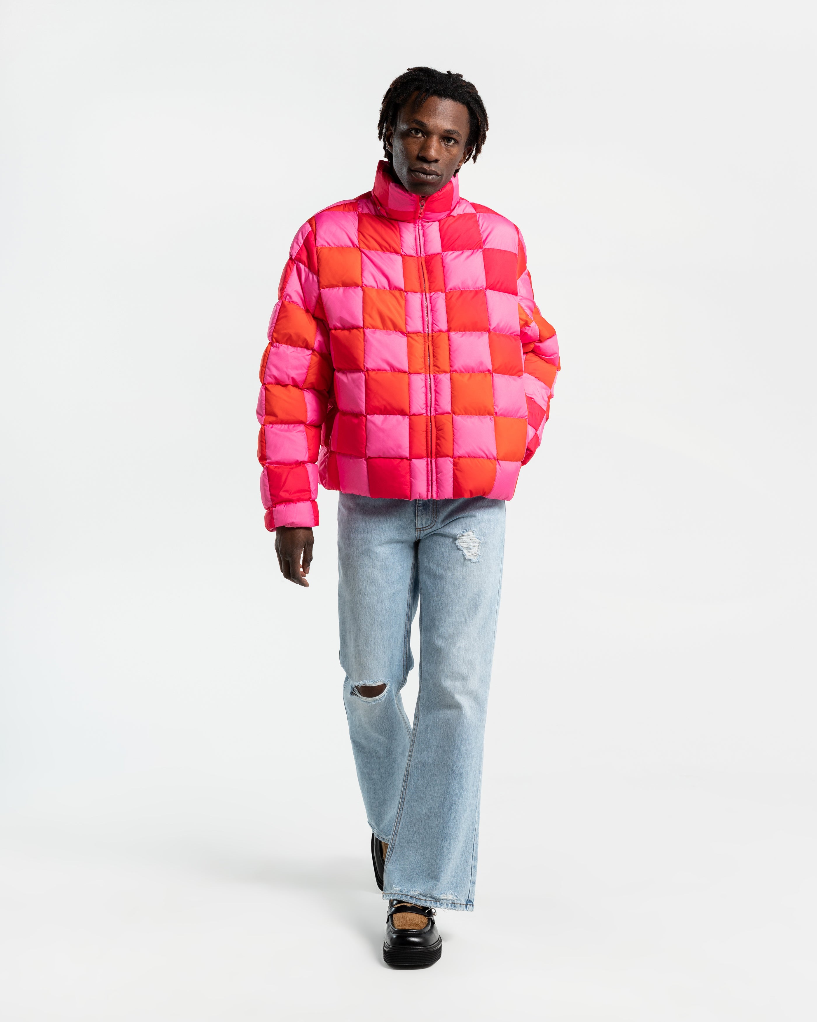 Pattern hotsell puffer jacket