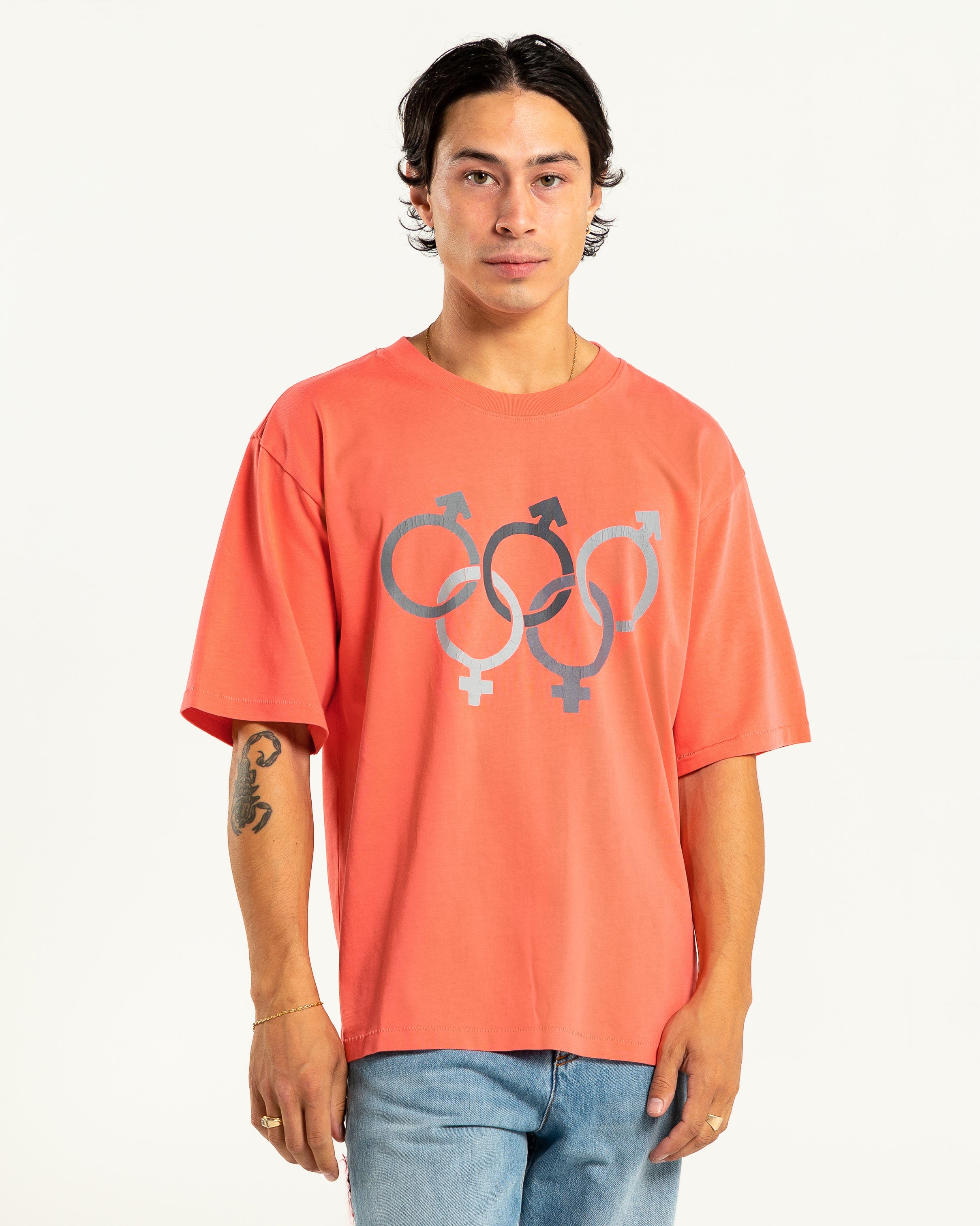 Olympic Sex T-Shirt in Orange