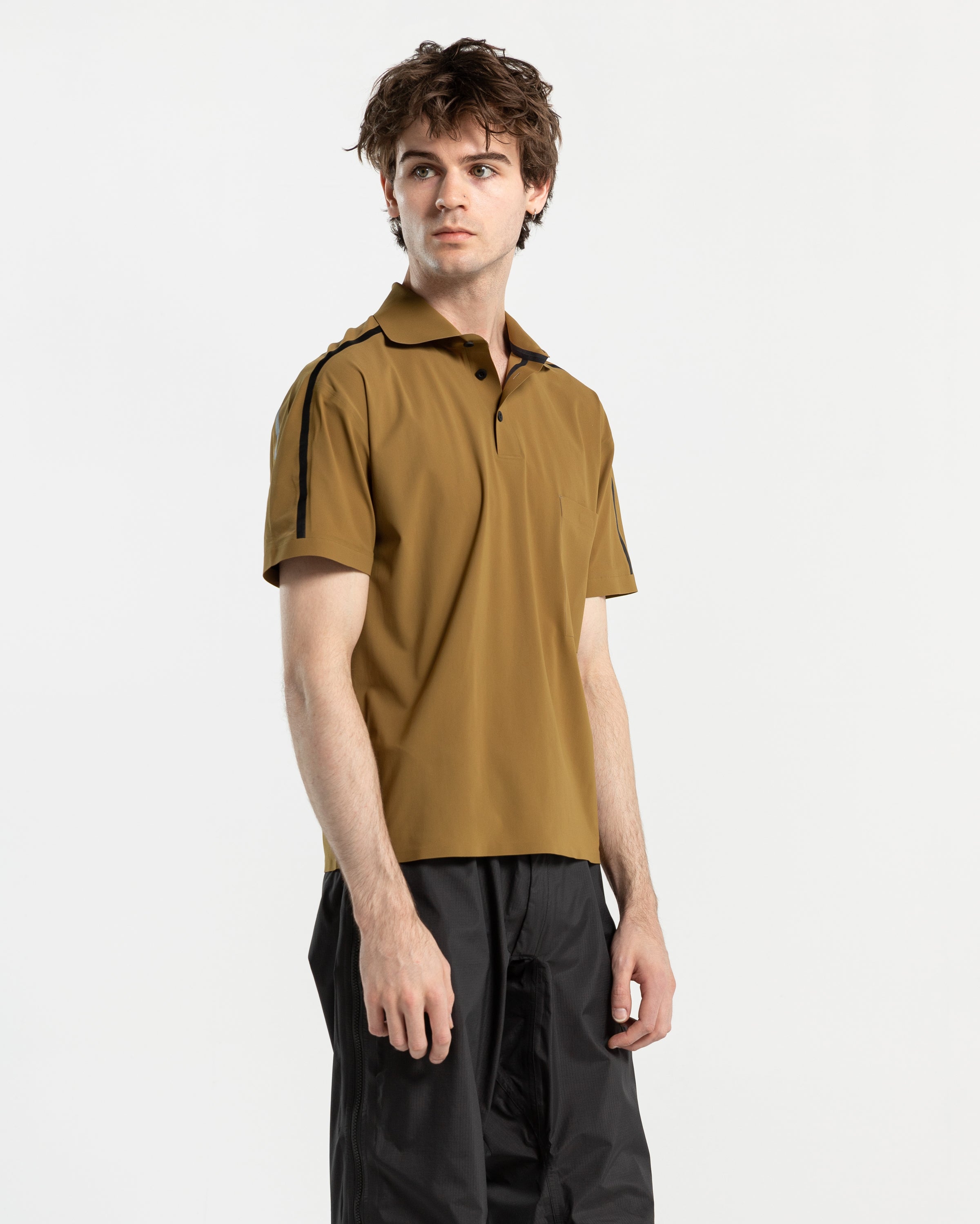 Taped Short Sleeve Ultrasound Polo in Green