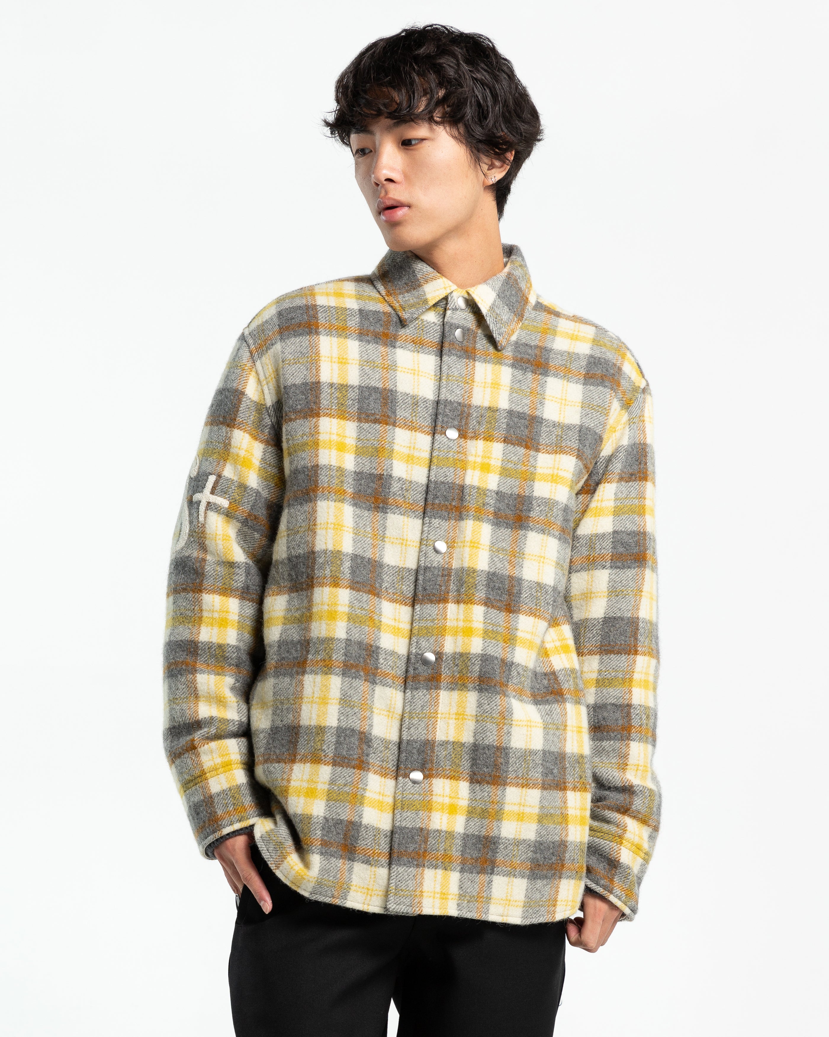 Checkered Overshirt in Open Miscellan