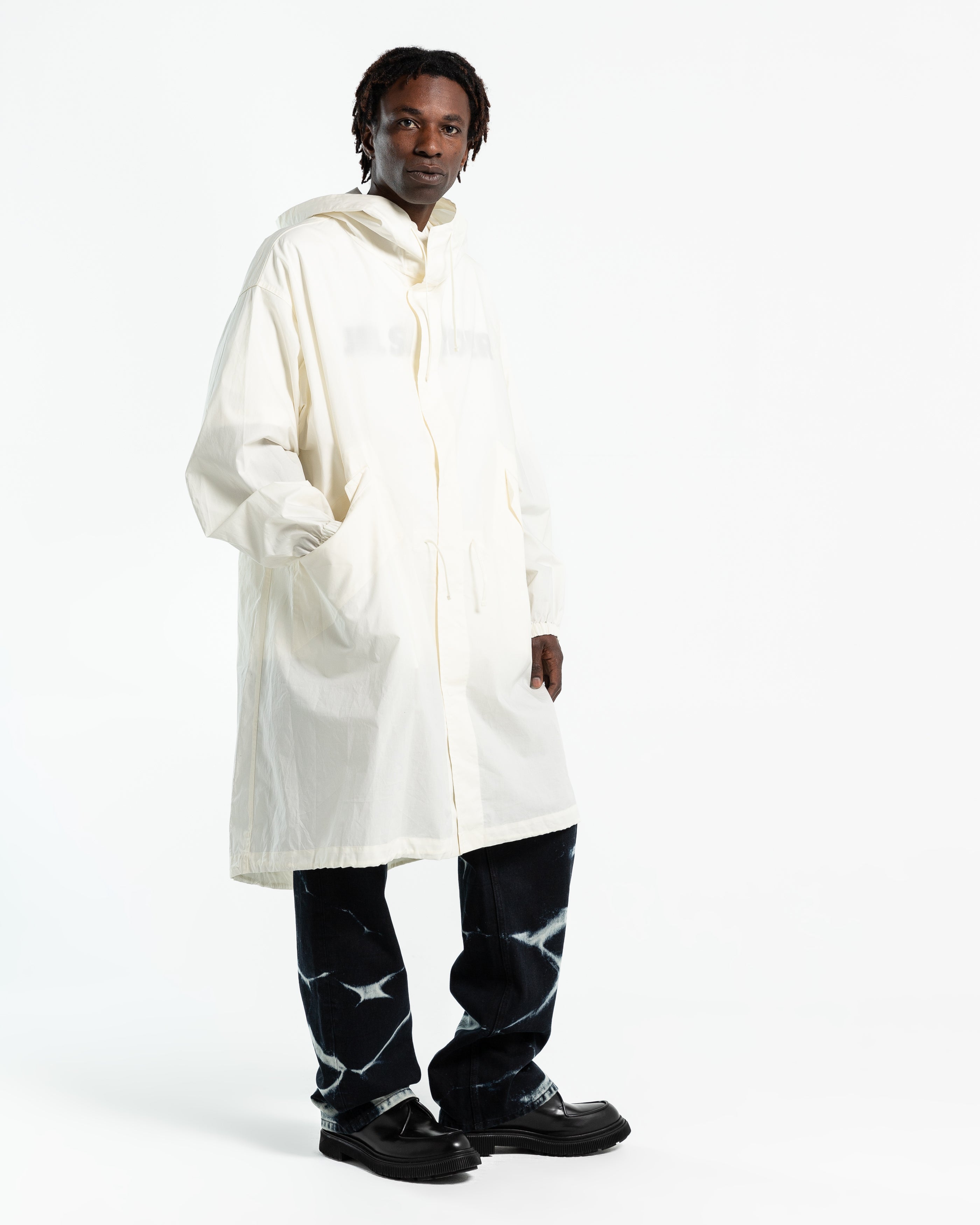 Jil Sander Essential Outdoor Coat in Natural