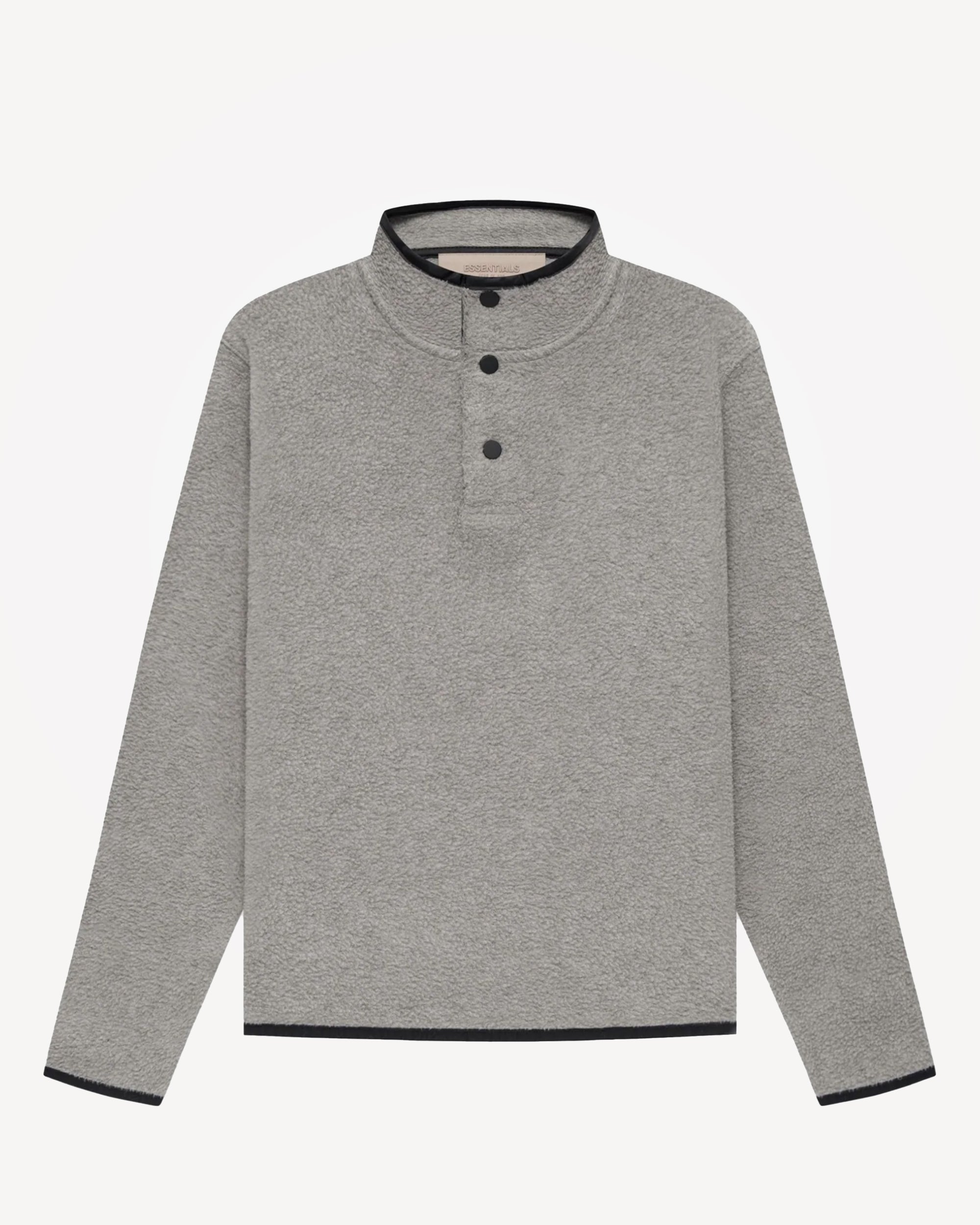 Kids' Zip Pullover in Dark Oatmeal