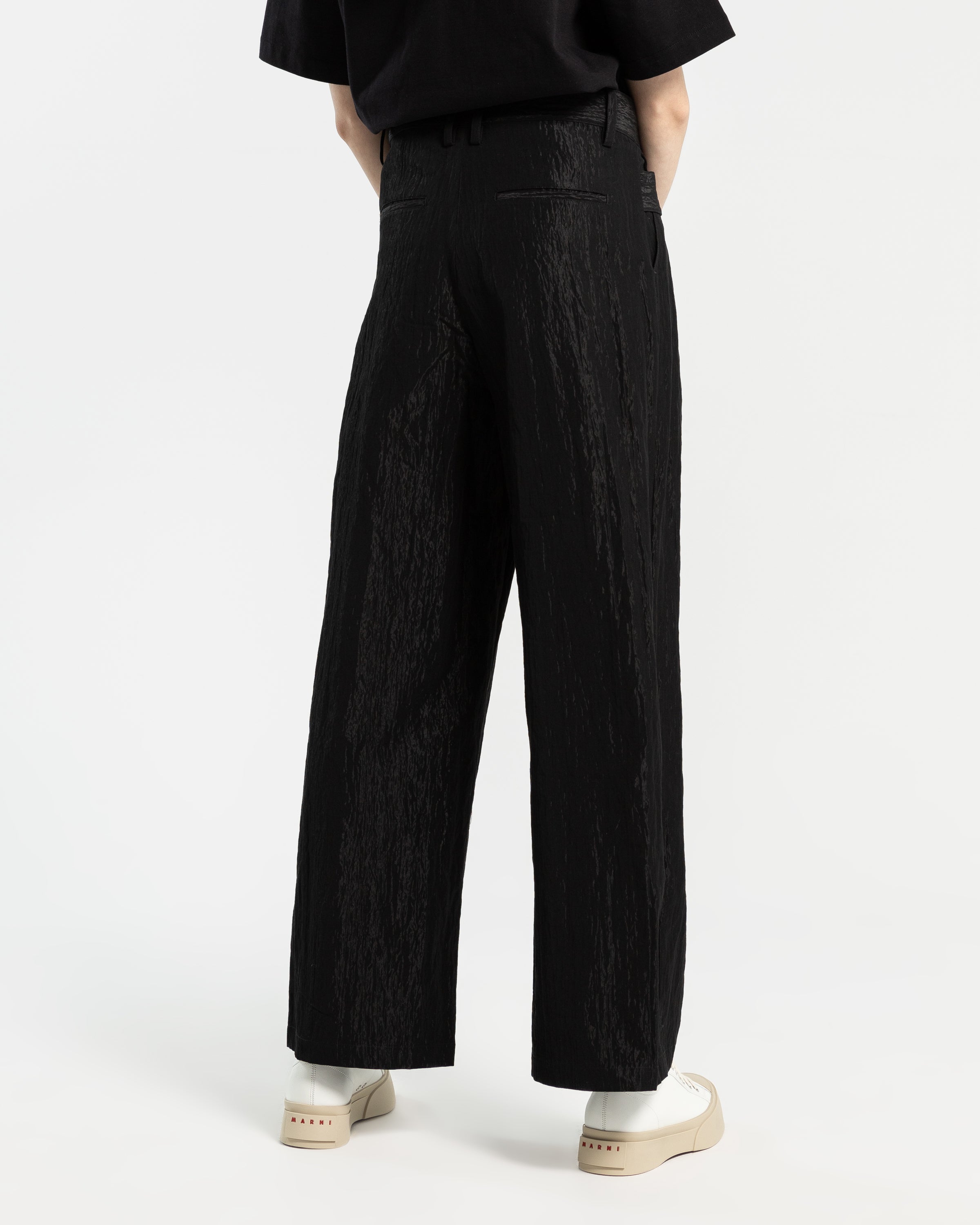 Asymmetric Pants in Black