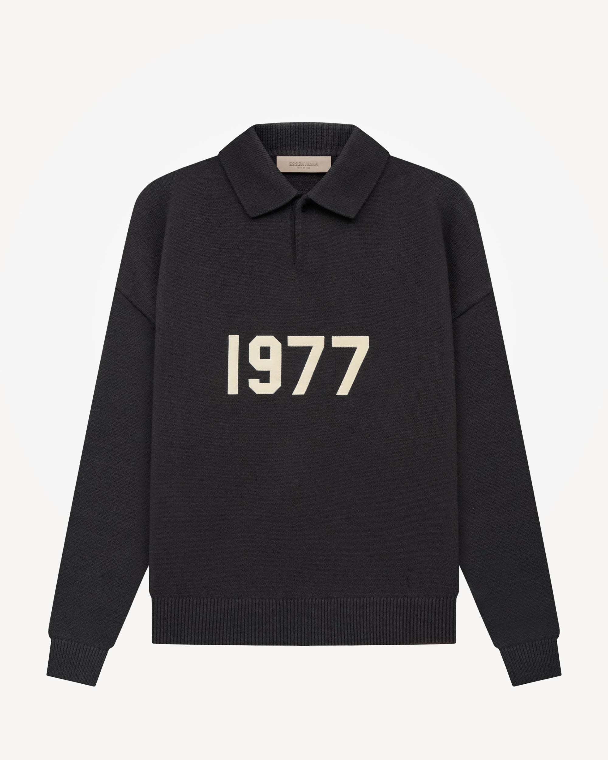 Men's "1977" Knit LS Polo in Iron