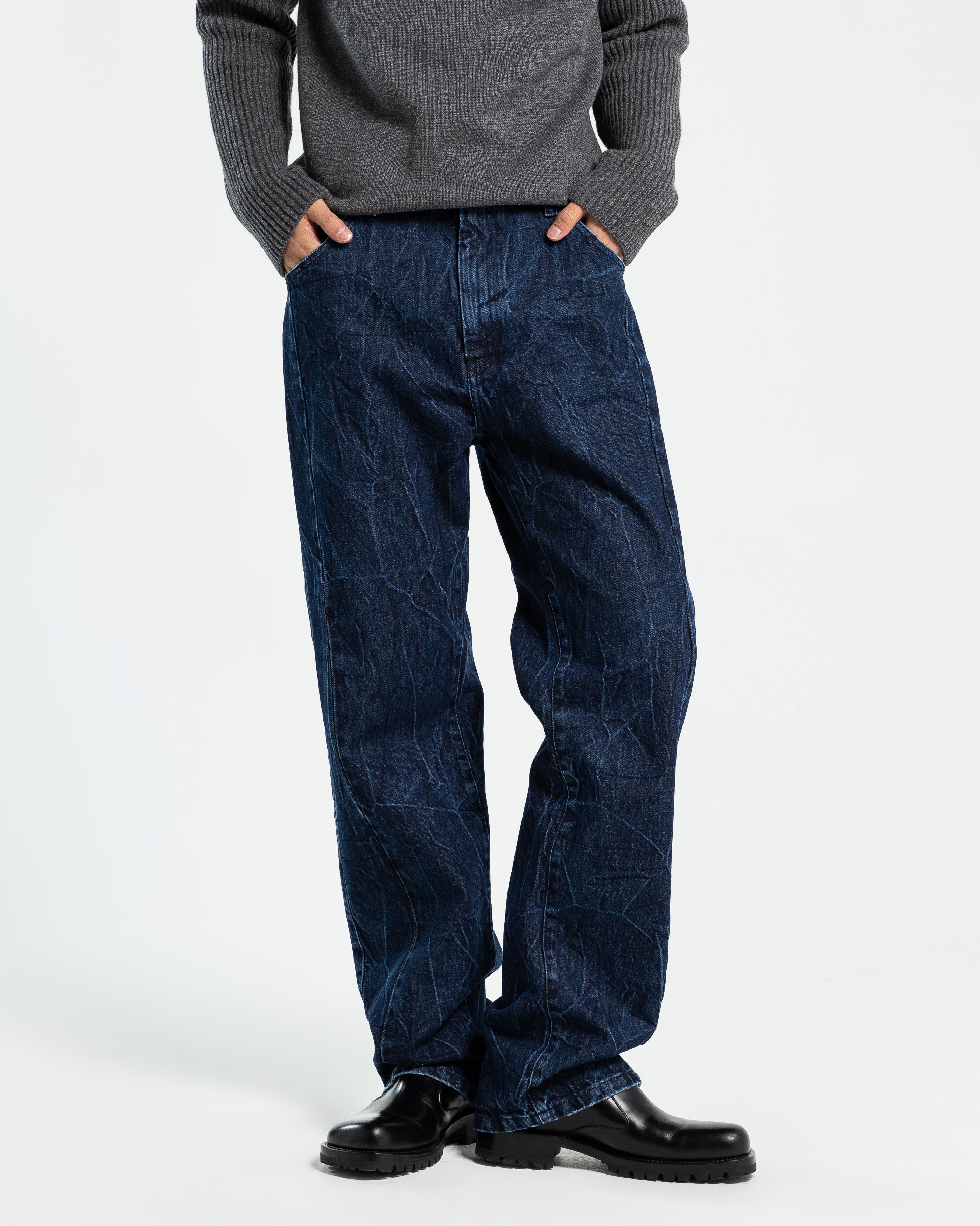 Tibira Denim Jeans in Rinsed Indigo Wash