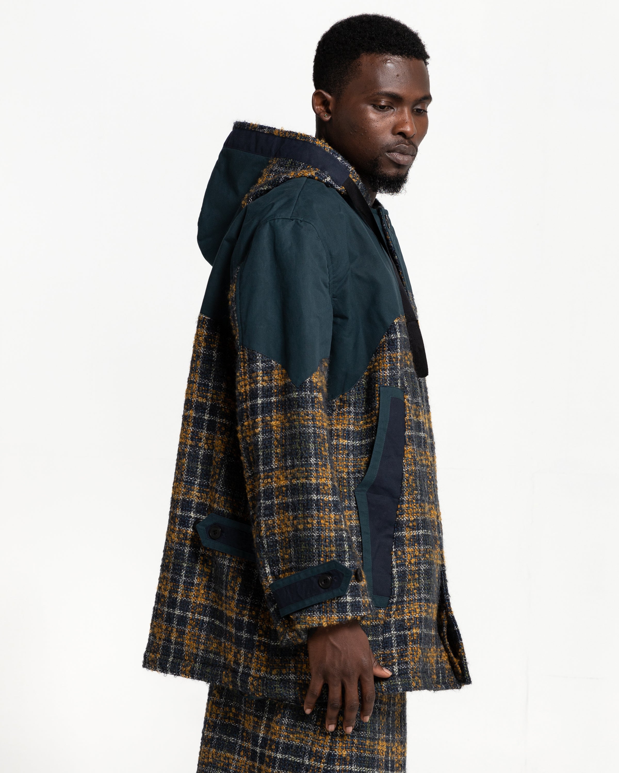 Western Parka in Turmeric and Navy Check