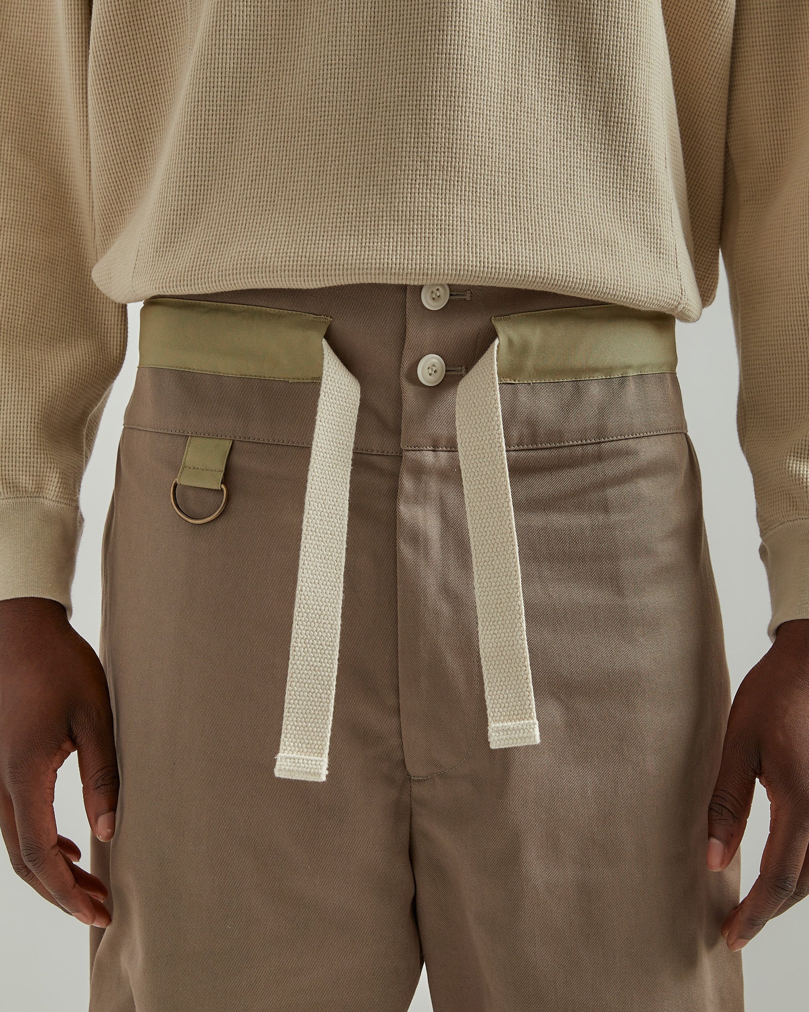 Nicholas Daley Pullcord Shorts in Khaki