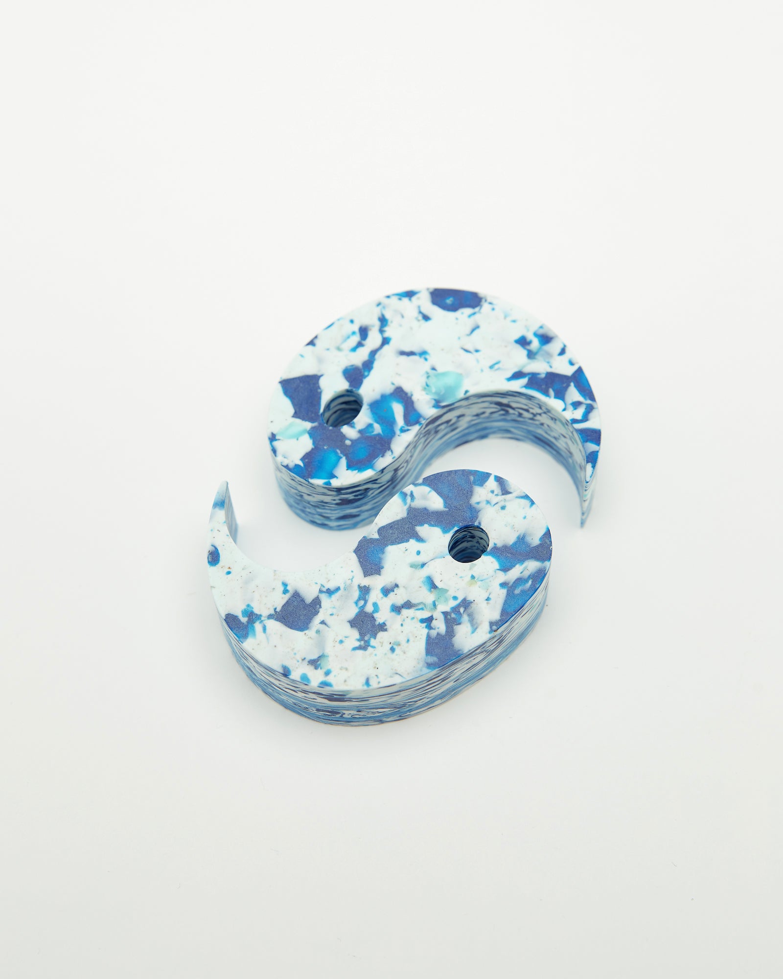 Symbolism Paper Weights in Blue Wave