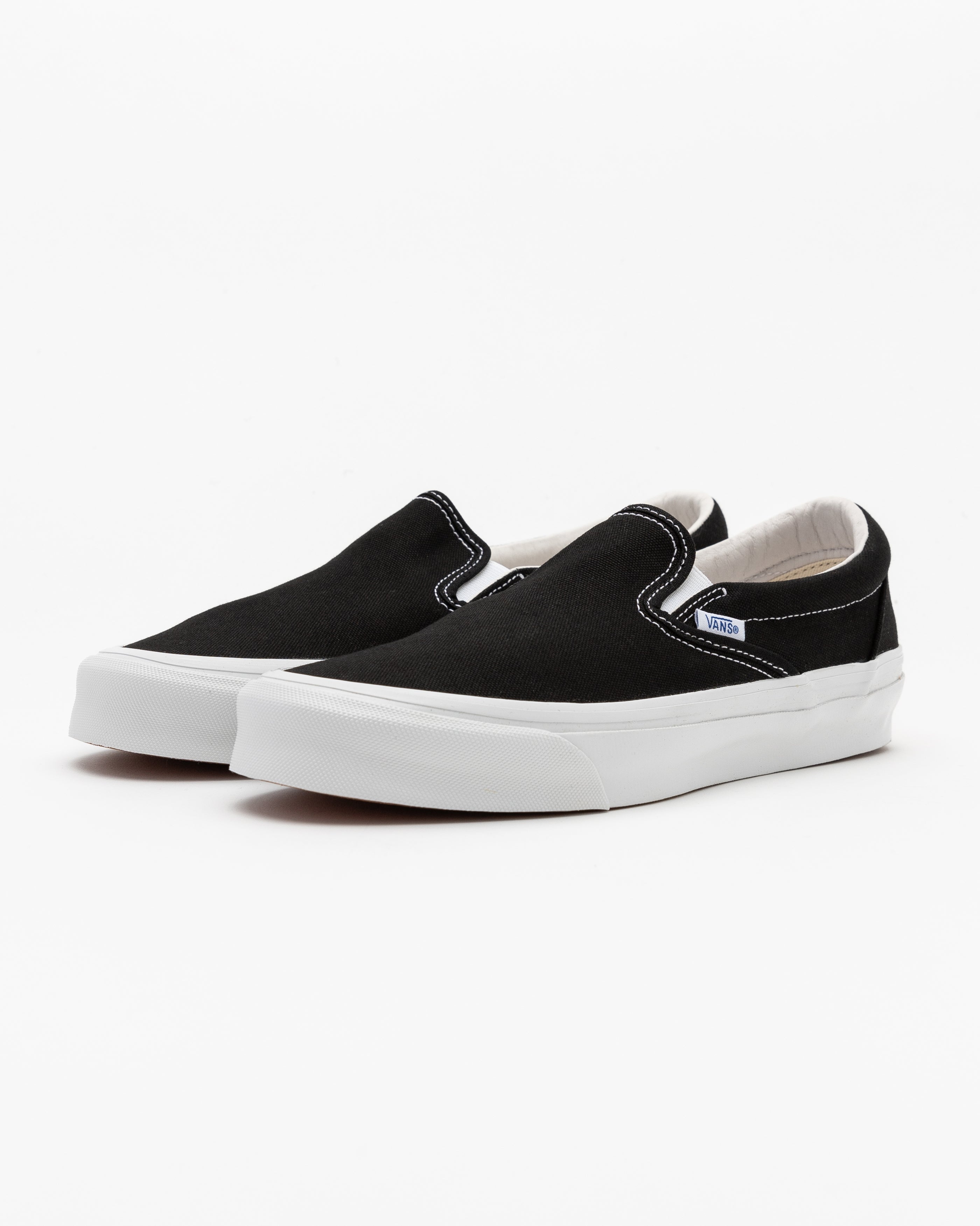 UA OG Classic Slip On Sneakers in Black White