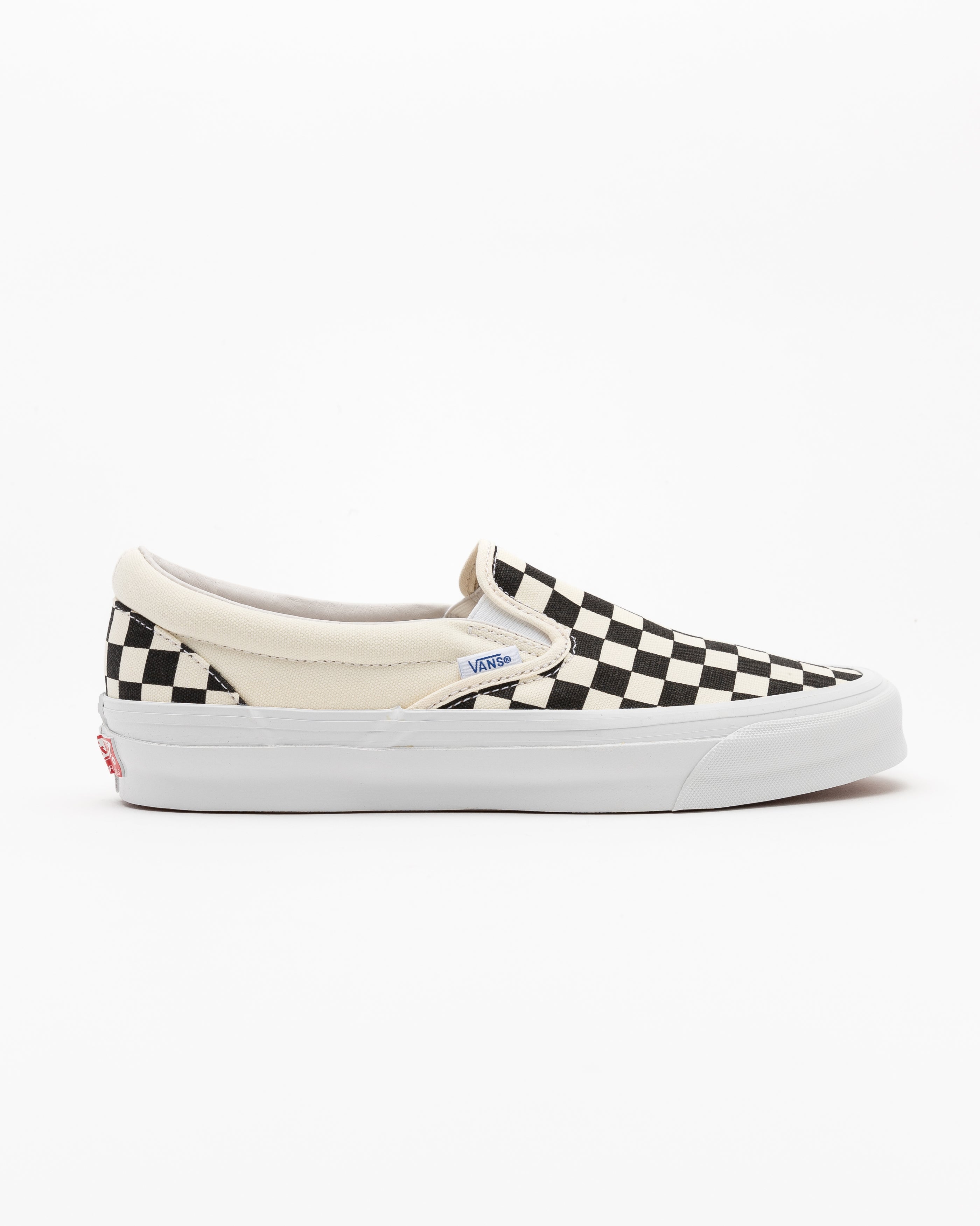 UA OG Classsic Slip-On Sneakers in Checkerboard White