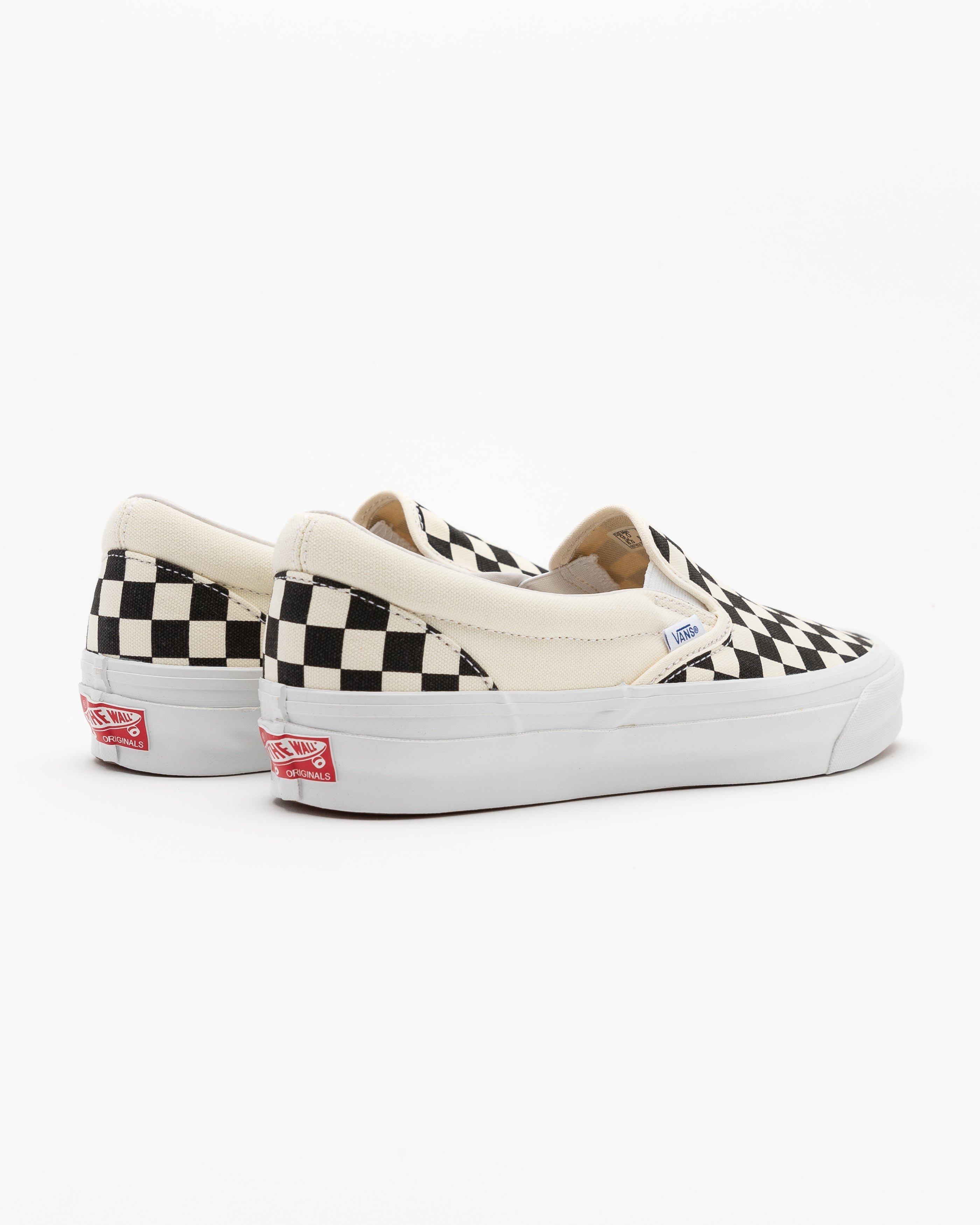 UA OG Classsic Slip-On Sneakers in Checkerboard White