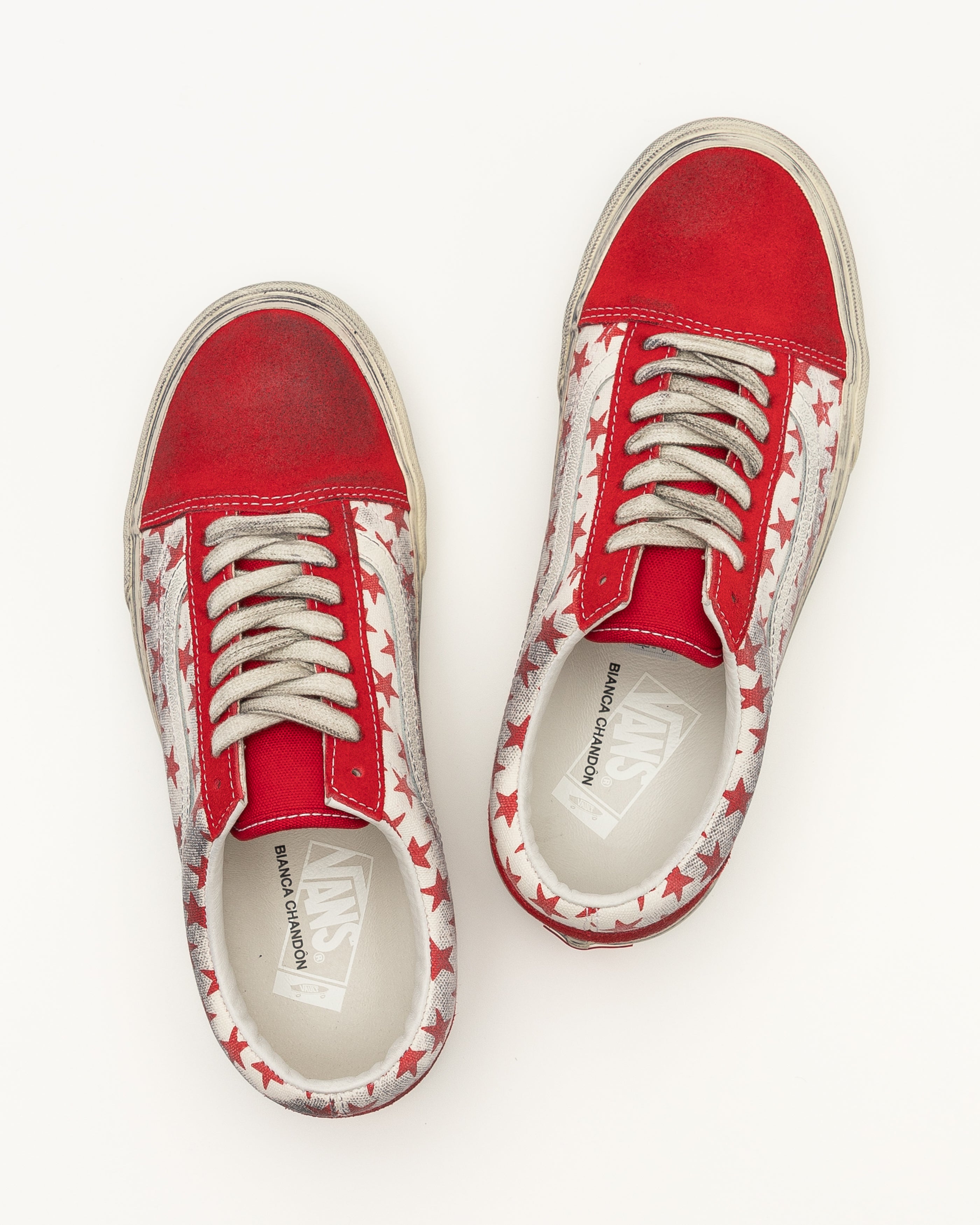 UA Old Skool VLT LX BIANCA CHANDON in Red and White