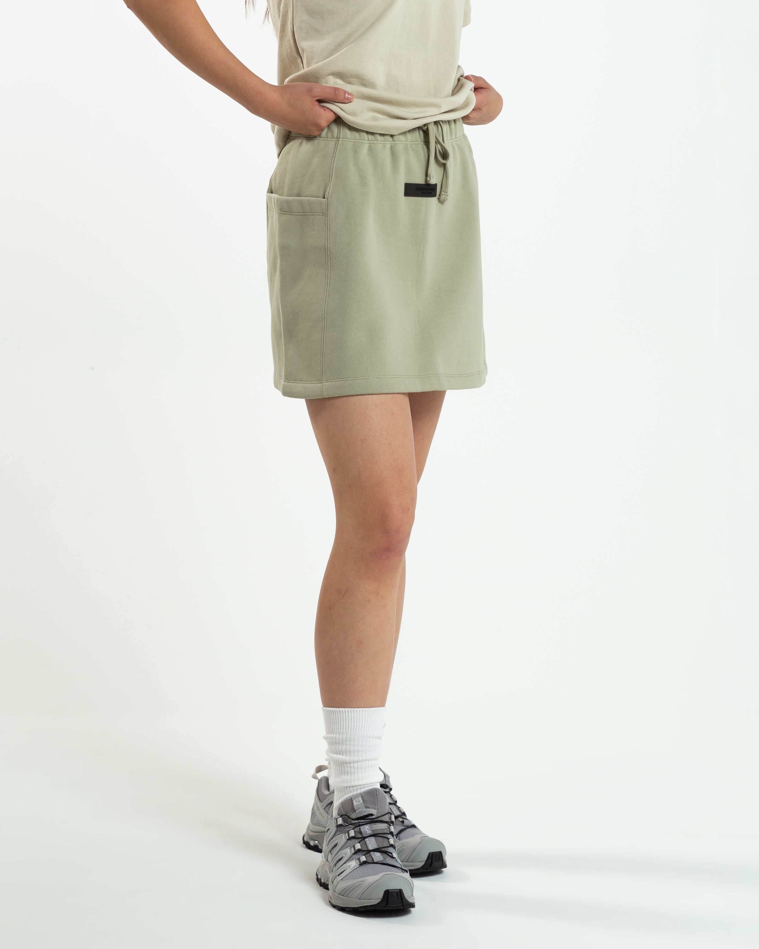 Women's Fleece Skirt in Seafoam