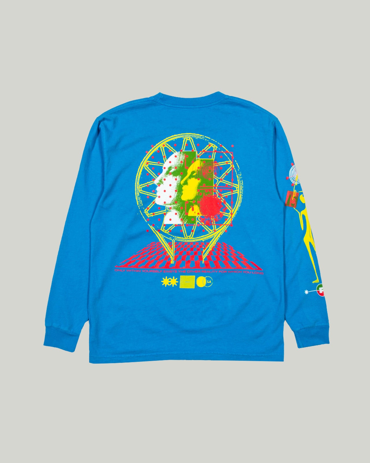 Within Yourself Long Sleeve T-Shirt in Electric Blue