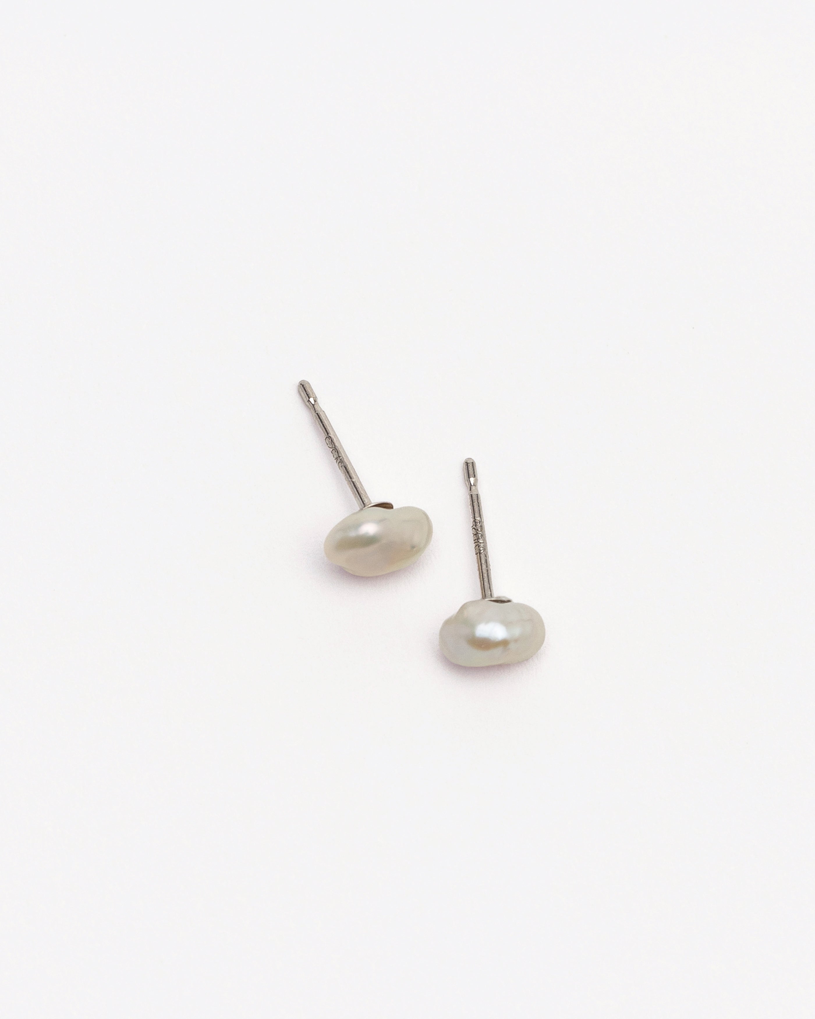 Pearl Studs in Silver